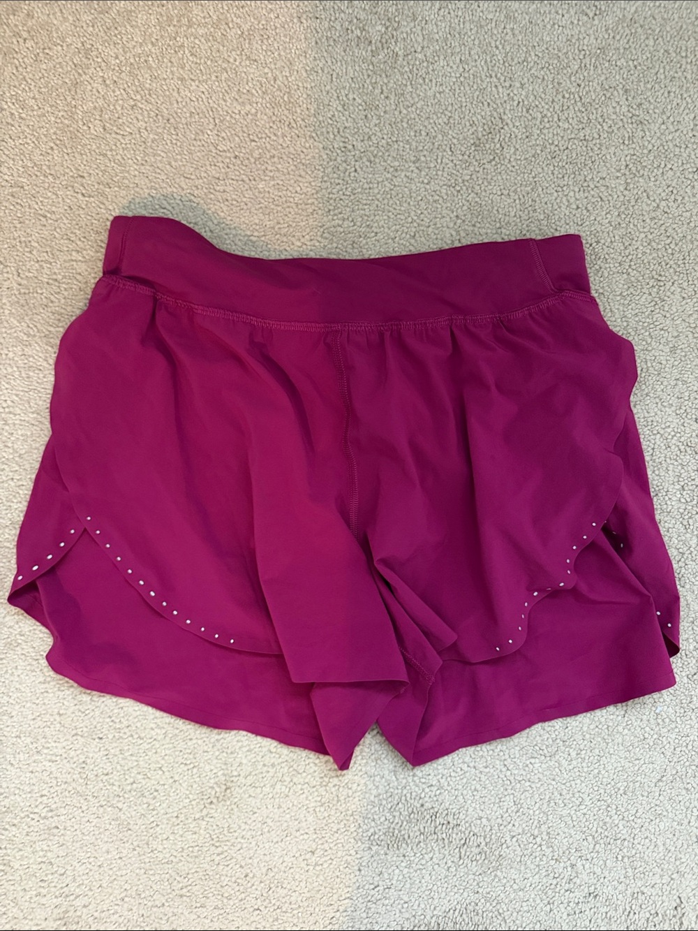 lululemon Magenta fast and free shorts